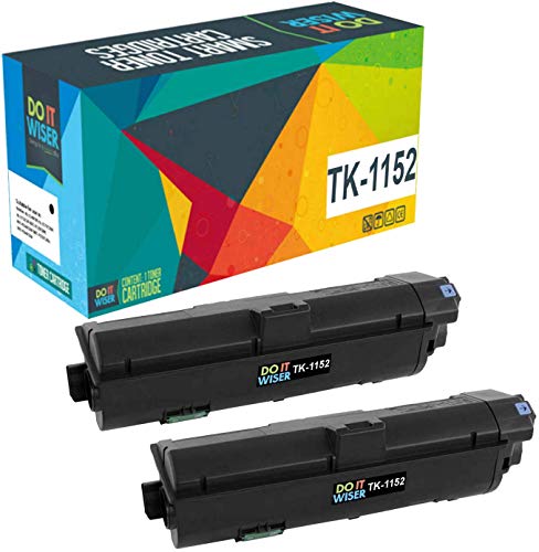 Product Cover Do it Wiser Compatible Toner Cartridge Replacement for Kyocera TK-1152 / TK1152 Kyocera ECOSYS P2235dw M2635dw M2635dn P2235dn M2135dn M2735dn Printers - 1T02RV0US0 (Black, 2-Pack)