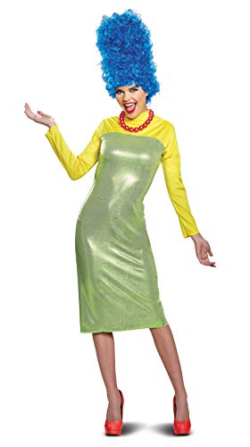 Product Cover Disguise Women's New Marge Deluxe Adult Costume, Green, L (12-14)
