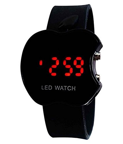 Product Cover Exotica Black Apple Led Digital Watch for Boys-for Boys