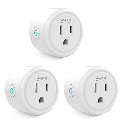 Product Cover Gosund Smart Plug with Timer Compatible with Alexa, no Hub Required, ETL and FCC listed Wifi enabled Remote Control Smart Socket,Only Supports 2.4GHz Network (White-3)