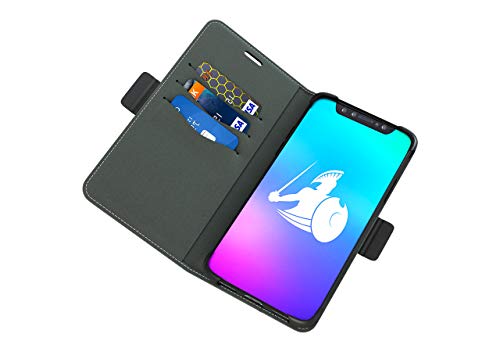 Product Cover DefenderShield Compatible iPhone X/XS EMF Radiation Protection Case - Detachable Magnetic Anti Radiation Shield & RFID Blocker Wallet Case w/Wrist Strap