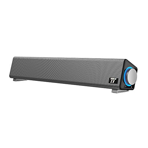 Product Cover TaoTronics Computer Speakers, Wired Computer Sound Bar, Stereo USB Powered Mini Soundbar Speaker for PC Cellphone Tablets Desktop Laptop