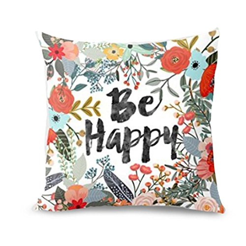 Product Cover TiTCool 2018 Cushion Cover Hello Spring Home Decor Throw Pillowcase Pillow Covers 18x18 (J)