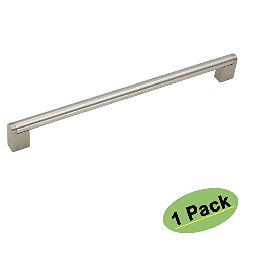 Product Cover Kitchen Cabinet Pulls Brushed Nickle 12-3/5 inch Center to Center - Homidy HDJ14 Stainless Steel Modern Style Bathroom Door Drawer Handles and Knobs 1Pack