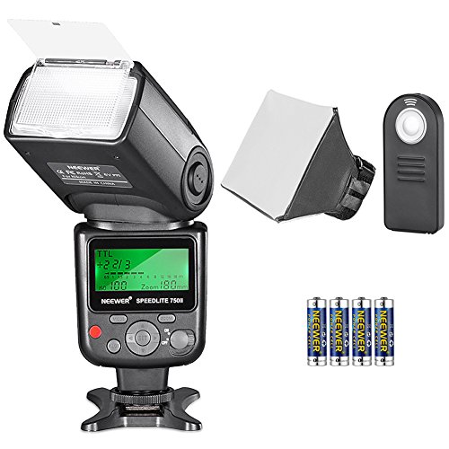 Product Cover Neewer 750II TTL Speedlite Flash Kit for Nikon with IR Wireless Remote Control,AA Battery,Diffuser for Nikon D7200 D7100 D7000 D5500 D5300 D5200 D5100 D5000 D3300 D3200 D3100