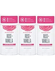Product Cover Natural Deodorant, No Aluminum. No Artificial Fragrance, Certified Vegan and Cruelty Free (Rose- Vanilla, 3 Pack)