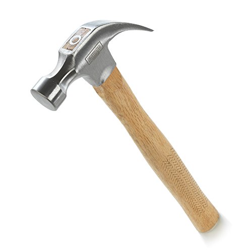 Product Cover Edward Tools Oak Claw Hammer 16 oz - Heavy Duty All Purpose Hammer - Forged Carbon Steel Head - Etched Solid Oak Handle for more durability and grip (1)