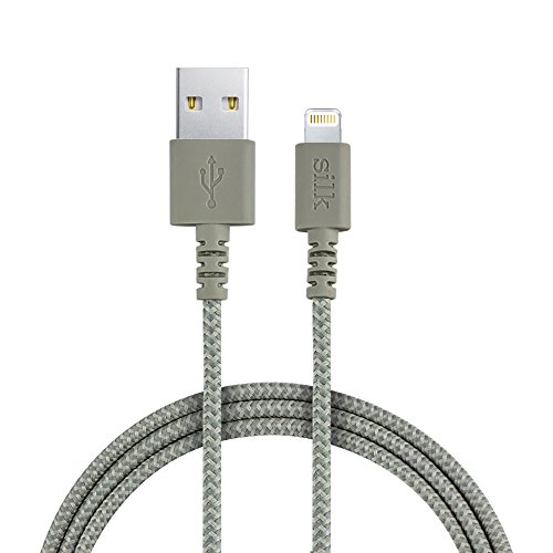 Product Cover Smartish 3ft Fabric Wrapped Lightning Cable - Bolt 45 Apple MFi Certified Cord for iPhone and iPad (Silk) - Lightly Toasted Beige