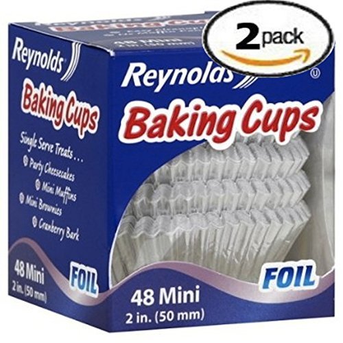 Product Cover Reynolds Baking Cups Foil Mini 2-Inch 48 Ct-2 PACK
