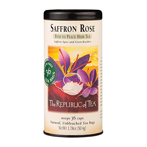 Product Cover The Republic of Tea Saffron Rose Herbal Tea Bags, 36 Tea Bags