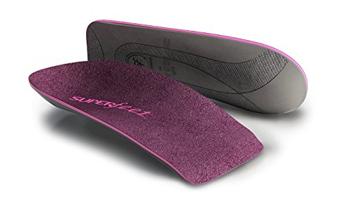 Product Cover Superfeet Everyday Women's Slim Fit, Thin and Strong Arch Support in Stylish Shoe Insoles, Ember, Small/C: 6.5-8 US Womens