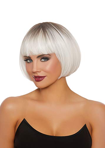 Product Cover Dreamgirl Women's Dip Dye White/Gray Short Bob Wig, One Size