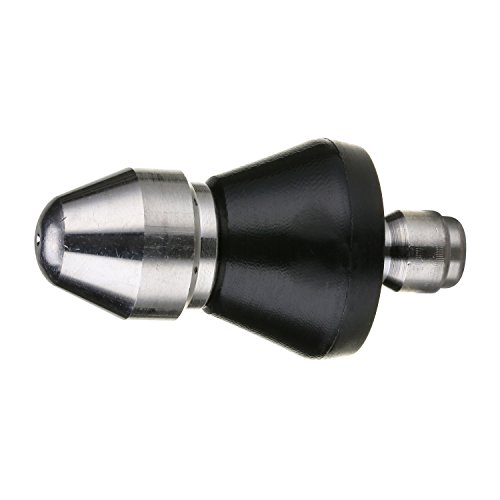 Product Cover Tool Daily Pressure Washer Sewer Jet Nozzle, Quick Connect Drain Cleaning Water Nozzle, 1/4 Inch 5000 PSI Orifice 6.5