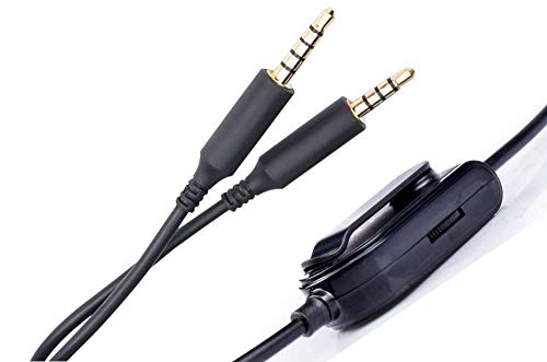 Product Cover ienza 2.0M Cable Cord with Inline Mute-Volume Control for Astro A10 Gaming Headsets, Designed for Xbox One, PS4 and PC Gaming