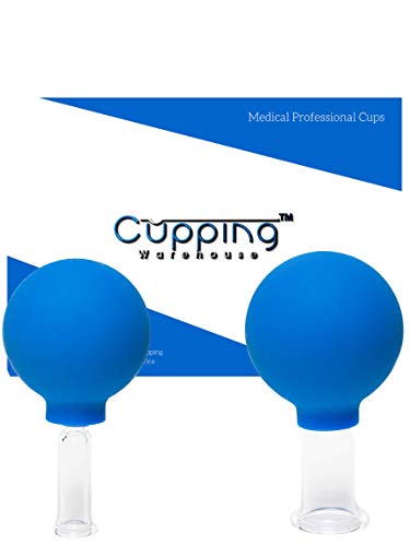 Product Cover Cupping Warehouse Facial Professional Massage Set: Clear Glass with Silicone Bulb : Written Instructions Included (GlassFacial2Smaller(s,m))