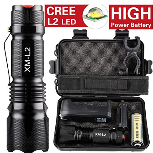 Product Cover Coerni 10,000 Lumens Tactical LED Flashlight With Case Set by