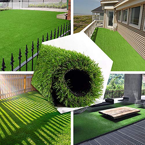 Product Cover PET GROW Realistic Artificial Grass Rug - Indoor Outdoor Garden Lawn Patio Balcony Synthetic Turf Mat - Thick Fake Grass Rug 3.3 FT x5FT(16.5Square FT)