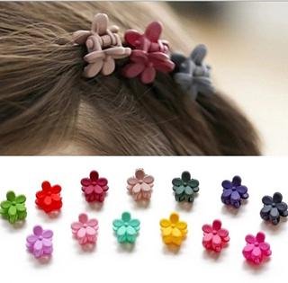 Product Cover ONLINE MONK Mini Flower Shaped Claw Type Hair Clips for Little Girls (Random Assorted Colour) - Pack of 20 Pieces