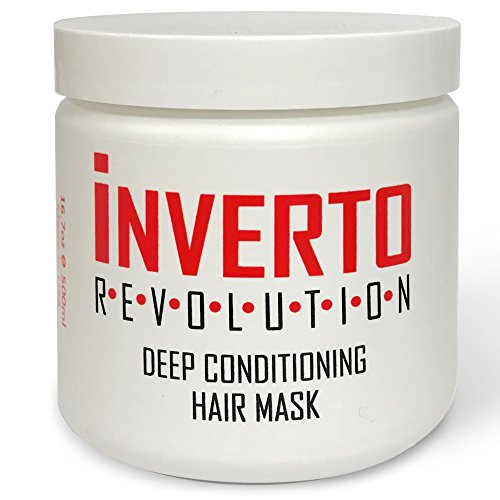 Product Cover INVERTO REVOLUTION Deep Conditioning Hair Mask (500ml) Professional Grade Deep and Heavy Conditioning Hair Mask Soften Repair Damaged Dry Brittle Hair with Moroccan Argan Oil, Shea Butter & More