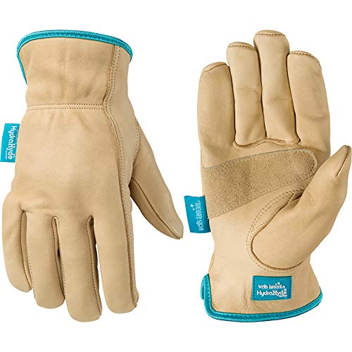 Product Cover Women's Water-Resistant Leather Work Gloves, HydraHyde, Large (Wells Lamont 1167L)