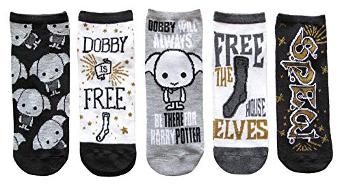 Product Cover Harry Potter Dobby Juniors/Womens 5 Pack Ankle Socks Size 4-10