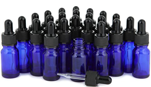 Product Cover Vivaplex, 24, Cobalt Blue, 10 ml (1/3 oz) Glass Bottles, with Glass Eye Droppers