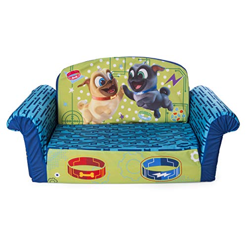 Product Cover Marshmallow Furniture, Children's 2 In 1 Flip Open Foam Sofa, Disney's Puppy Dog Pals by Spin Master