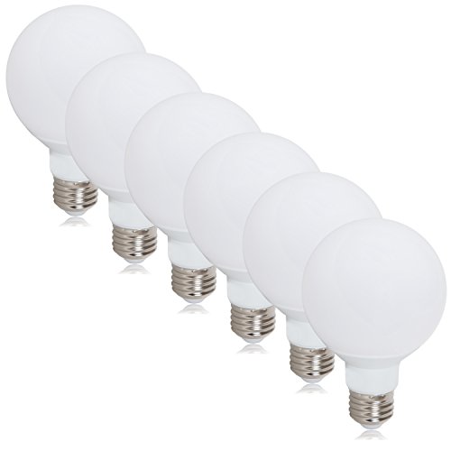 Product Cover Maxxima G25 LED Light Bulb, 40 Watt Equivalent, 450 Lumens 2700K Warm White Globe Light (6 Pack)