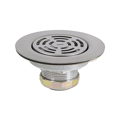 Product Cover Everflow 7581 Flat Stainless Steel RV Mobile Shower Strainer - Drain Assembly for Kitchen or Laundry Sinks