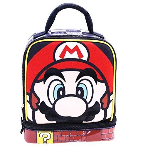 Product Cover UPD Super Mario Lead Safe Dual Chamber Insulated Lunch Tote Bag Box with Carabiner 5