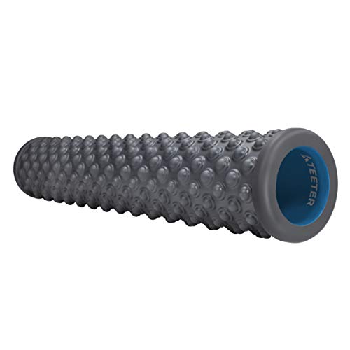 Product Cover Teeter Massage Foam Roller - Deep Tissue Muscle Relief to Boost Recovery, Flexibility - 13 or 26 inch, 2 Textures/densities - Back Pain Relief, Sports Massage, Myofascial Release
