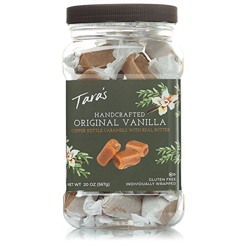 Product Cover Tara's All Natural Handcrafted Gourmet Original Madagascar Vanilla Caramel: Small Batch, Kettle Cooked, Creamy & Individually Wrapped - 20 Ounce