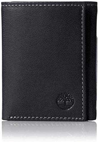 Product Cover Timberland Mens Leather Trifold Wallet With ID Window