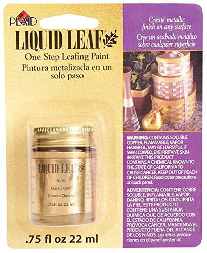 Product Cover Liquid Leaf Paint One Step Leafing Paint, 0.75-Ounce, Original (Bright (Classic) Gold)
