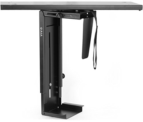 Product Cover VIVO Black Adjustable Under-Desk Slider PC Mount | Computer Case Holder with Pullout Slide Track and 360 Degree Swivel (MOUNT-PC01D)