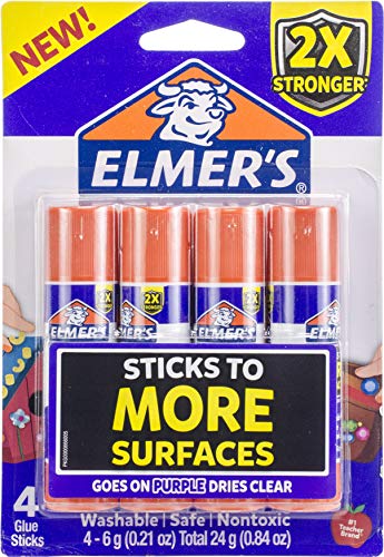 Product Cover Elmer's Extra Strength School Glue Sticks, Washable, 6 Gram, 4 Count