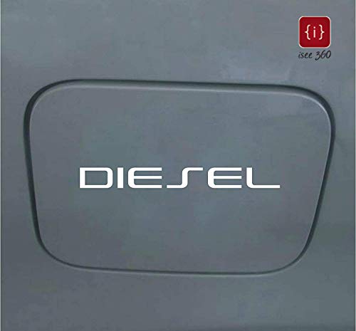 Product Cover ISEE 360 Decorative Diesel Decal Vinyl Windows, Sides, Hood, Bumper Car Stickers (White)