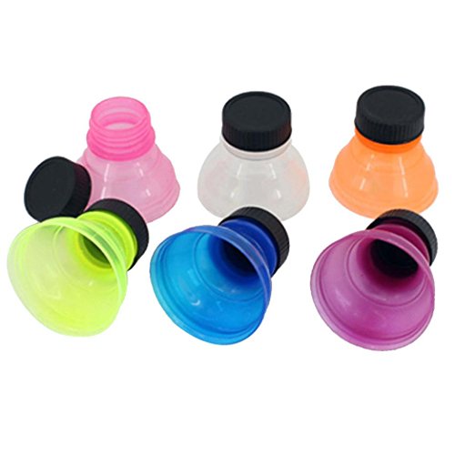 Product Cover Longay 6Pcs Soda Saver Pop Beer Beverage Can Cap Flip Bottle Top Lid Protector Snap On (6)