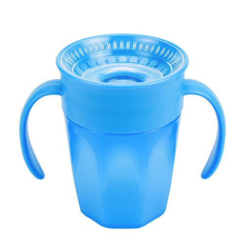 Product Cover Dr. Brown's Cheers 360 Spoutless Training Cup, 6m+, 7 Ounce, Blue