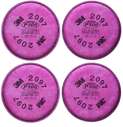 Product Cover 3M 2097 P100 Particulate Filter with Organic Vapor Relief, 2 Pairs (4 Filters)