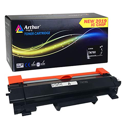 Product Cover Arthur Imaging WITH CHIP Compatible Toner Cartridge Replacement for Brother TN760 TN 760 TN730 to use with HL-L2350DW HL-L2395DW HL-L2390DW HL-L2370DW MFC-L2750DW MFC-L2710DW DCP-L2550DW (Black 1Pack)