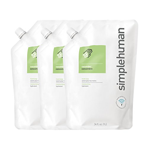 Product Cover simplehuman Cucumber Moisturizing Liquid Hand Soap 34 Fl. Oz. Refill Pouch (Pack of 3)