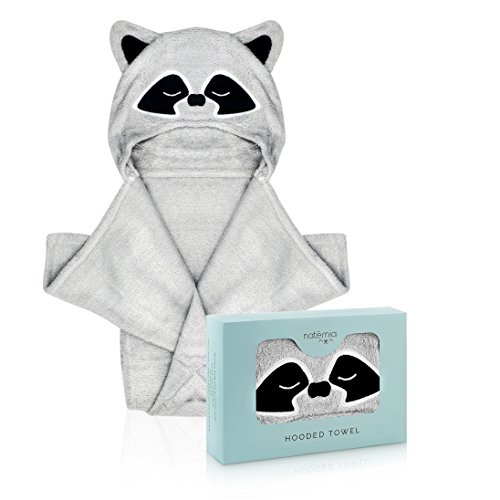 Product Cover Natemia Extra Soft Rayon from Bamboo Hooded Towel for Kids | Highly Absorbent and Hypoallergenic | 40