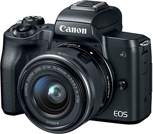 Product Cover Canon EOS M50 Mirrorless Camera Kit w/EF-M15-45mm and 4K Video - Black