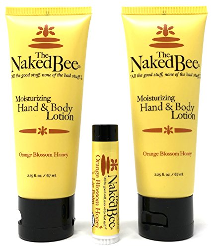 Product Cover The Naked Bee Orange Blossom Honey Lotion and Lip Balm Set, Hydrating, Moisturizing, and Natural Skin Care Products Cruelty Free