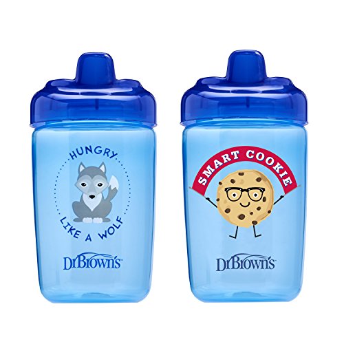 Product Cover Dr. Brown's Milestones Hard Spout Sippy Cup, 12 Ounce, Blue, 2 Count