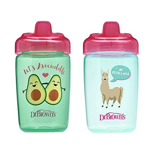 Product Cover Dr. Brown's Milestones Hard Spout Sippy Cup, 12 Ounce, Pink, 2 Count