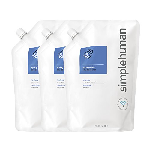 Product Cover simplehuman Spring Water Moisturizing Liquid Hand Soap 34 Fl. Oz. Refill Pouch (Pack of 3)