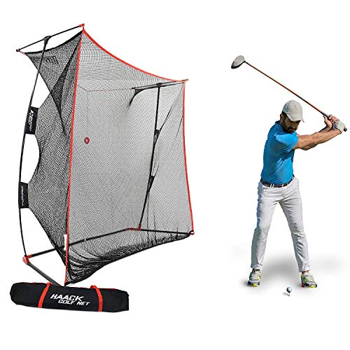 Product Cover Rukket 9x7x3ft Haack Golf Net Pro | Practice Driving Indoor and Outdoor | Professional Golfing at Home Swing Training Aids | by SEC Coach Chris Haack (Haack Golf Net Pro)