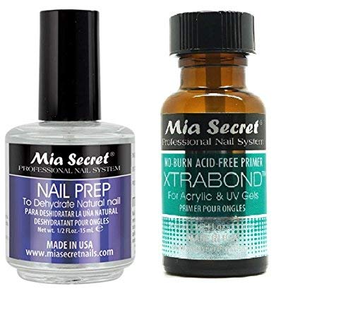 Product Cover Mia Secret Professional Natural Nail Prep Dehydrate and Xtra Bond Primer 0.5 Ounce